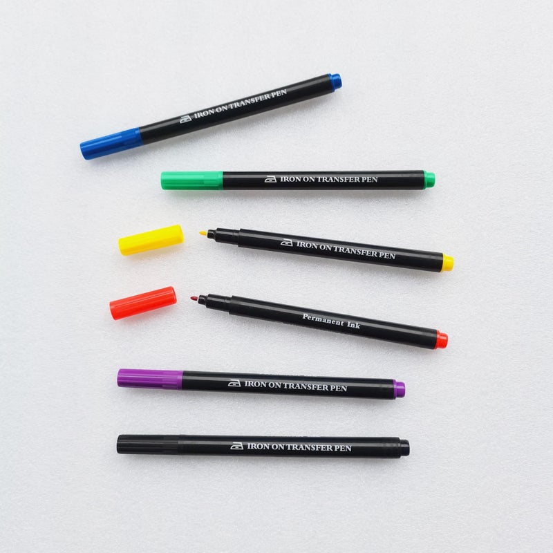 ibotti Iron On Transfer Pens, Embroidery Transfer Pen, 6 Pack - Image 2